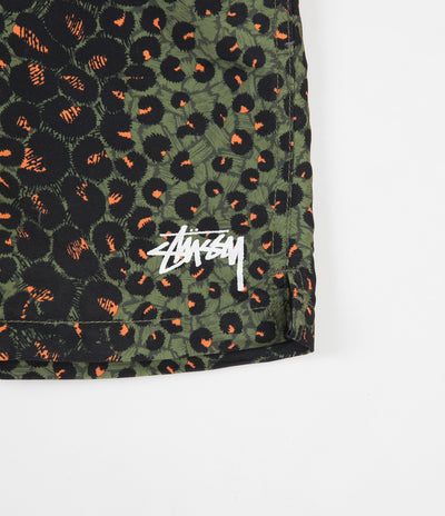 Stussy Leopard Water Shorts - Olive