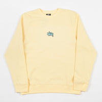 Stussy Lil' Stu Crewneck Sweatshirt - Pale Yellow thumbnail
