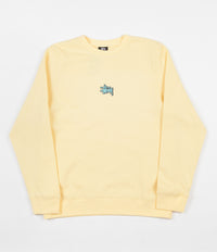 Stussy Lil' Stu Crewneck Sweatshirt - Pale Yellow