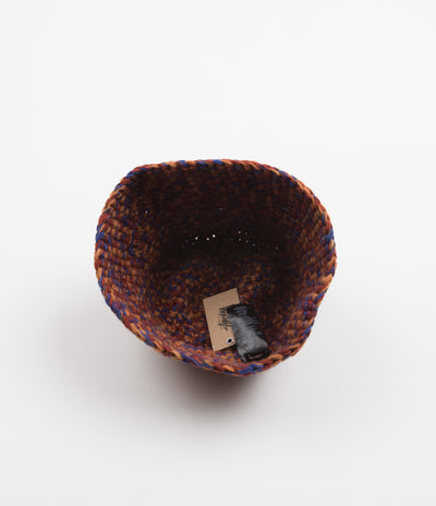 Stussy Melange Yarn Knit Bucket Hat - Orange