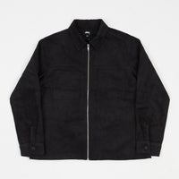Stussy Micro Suede Work Shirt - Black thumbnail