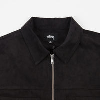 Stussy Micro Suede Work Shirt - Black thumbnail
