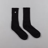 Stussy Mini SS-Link Crew Socks - Black thumbnail