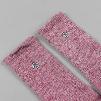 Stussy Mini SS-Link Crew Socks - Burgundy thumbnail