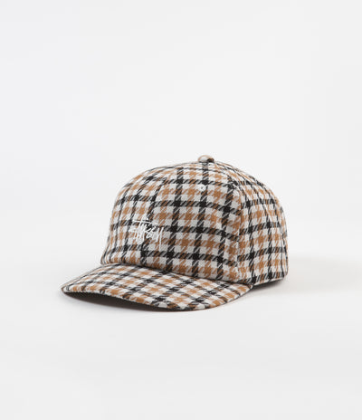 Stussy Mixed Pattern Strapback Cap - Mustard