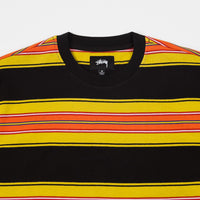 Stussy Multi Stripe T-Shirt - Black thumbnail