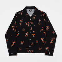 Stussy Mushroom Cord Shirt Black Flatspot