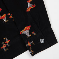 Stussy Mushroom Cord Shirt - Black thumbnail