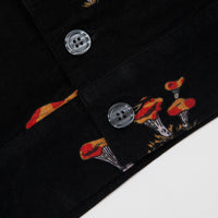 Stussy Mushroom Cord Shirt - Black thumbnail