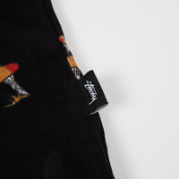 Stussy Mushroom Cord Shirt - Black thumbnail