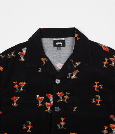 Stussy Mushroom Cord Shirt - Black