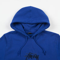 Stussy New Stock Applique Hooded Sweatshirt - Dark Blue thumbnail