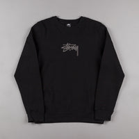 Stussy New Stock Crewneck Sweatshirt - Black thumbnail