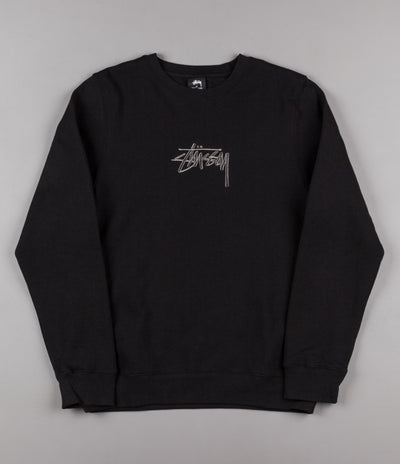 Stussy New Stock Crewneck Sweatshirt - Black