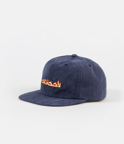 Stussy No Wale Cord Cap - Blue