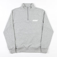 Stussy Nylon Panel Mockneck Sweatshirt - Grey Heather thumbnail