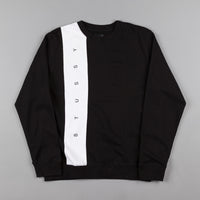 Stussy Paneled Crewneck Sweatshirt - Black thumbnail