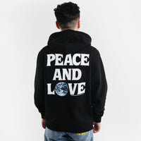 Stussy Peace & Love Hoodie - Black thumbnail