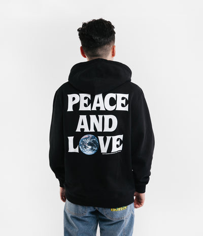 Stussy Peace & Love Hoodie - Black