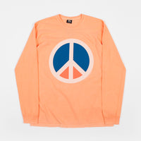 Stussy Peace Pigment Dyed Long Sleeve T-Shirt - Coral thumbnail