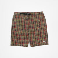Stussy Plaid Mountain Shorts - Black thumbnail