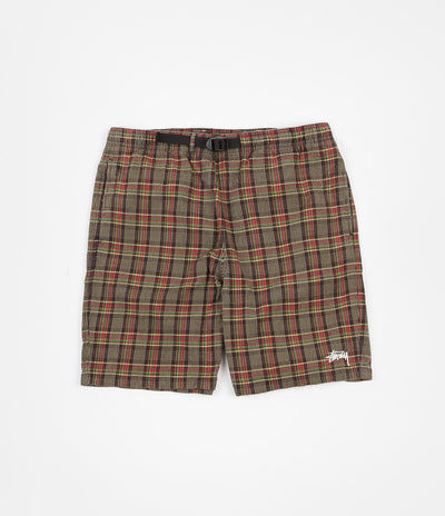 Stussy Plaid Mountain Shorts - Black