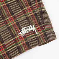 Stussy Plaid Mountain Shorts - Black thumbnail