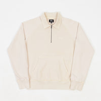 Stussy Polo Zip Fleece - Beige thumbnail