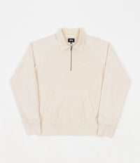 Stussy Polo Zip Fleece - Beige