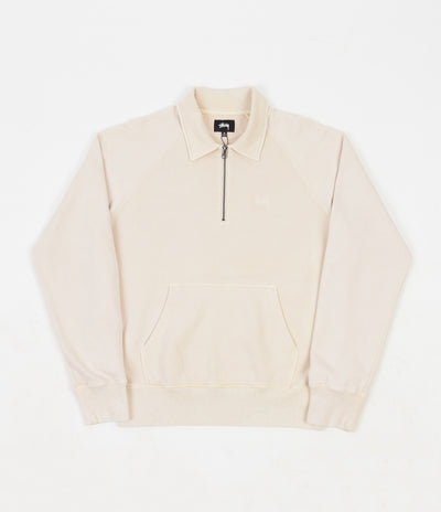 Stussy Polo Zip Fleece - Beige