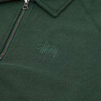 Stussy Polo Zip Fleece - Green thumbnail