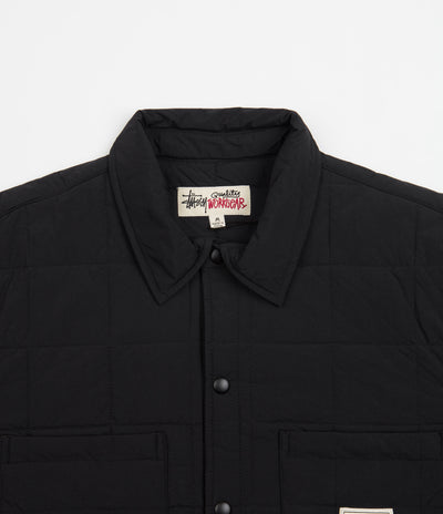 Stussy Quilted Fatigue Shirt - Black