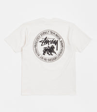 Stussy Lion Dot Pigment Dyed T-Shirt - Natural