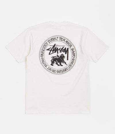 Stussy Lion Dot Pigment Dyed T-Shirt - Natural