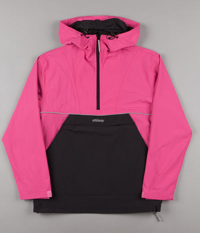 Stussy Reflective Sports Pullover Jacket - Berry