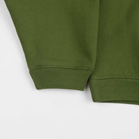 Stussy Relaxed Oversized Crewneck Sweatshirt in Green thumbnail