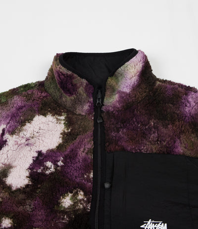 Stussy Reversible Micro Fleece Jacket - Tie Dye
