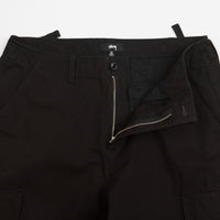 Stussy Ripstop Surplus Cargo Pants - Black | Flatspot