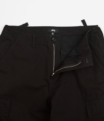 Stussy Ripstop Surplus Cargo Pants in Black