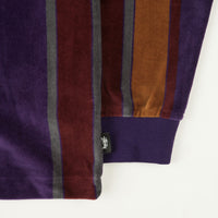 Stussy Roland Stripe Full Zip Jacket - Purple thumbnail