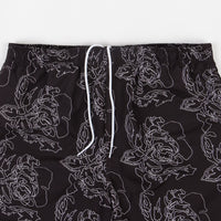 Stussy Roses Water Shorts - Black thumbnail