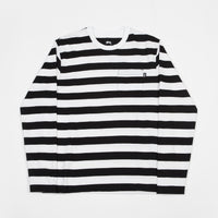 Stussy Rudy Stripe Long Sleeve T-Shirt - Black thumbnail