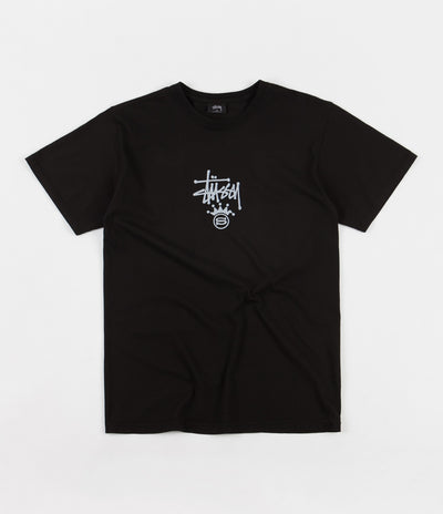 Stussy S Crown Pigment Dyed T-Shirt - Black