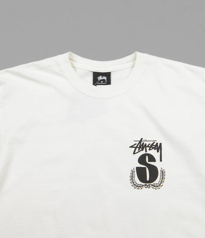 Stussy S Wreath Pigment Dyed T-Shirt - Natural