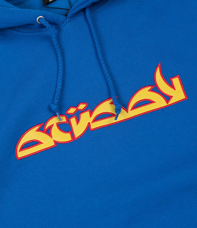 Stussy Script Applique Hoodie - Blue