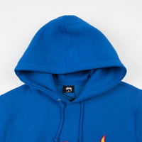 Stussy Script Applique Hoodie - Blue thumbnail