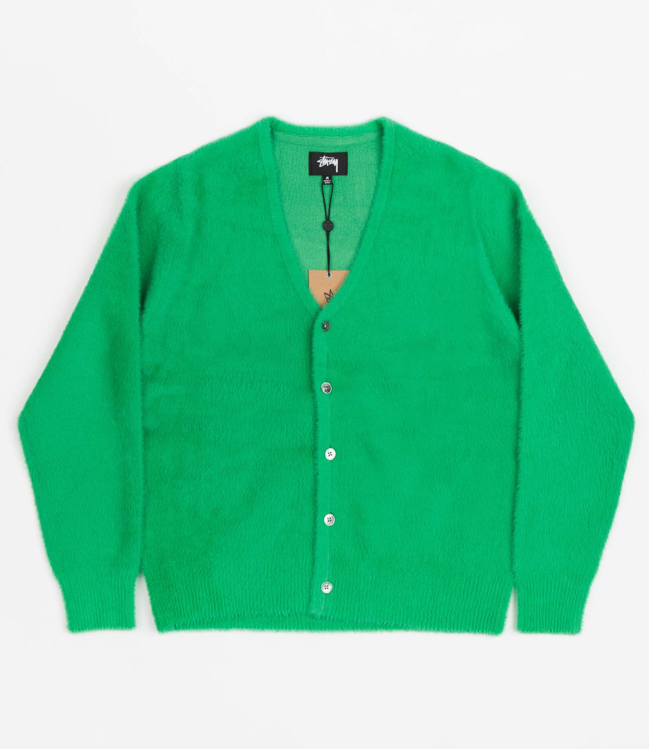 Stussy Shaggy Cardigan - Kelly | Flatspot