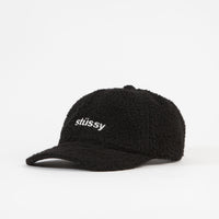 Stussy Sherpa Fleece Low Pro Cap - Black thumbnail
