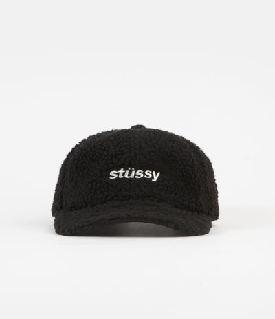 Stussy Sherpa Fleece Low Pro Cap - Black