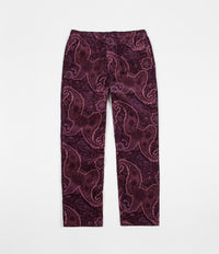 Stussy Side Piping Cord Trousers - Burgundy